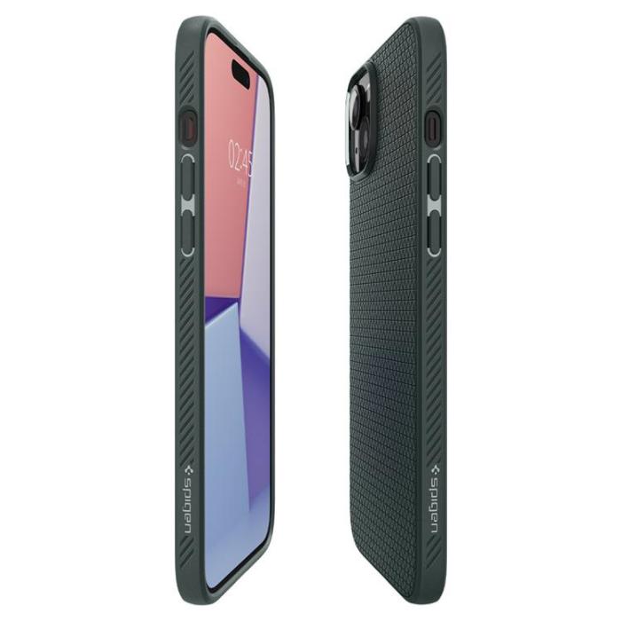 Spigen - Spigen iPhone 15 Plus Mobilskal Liquid Air - Grön