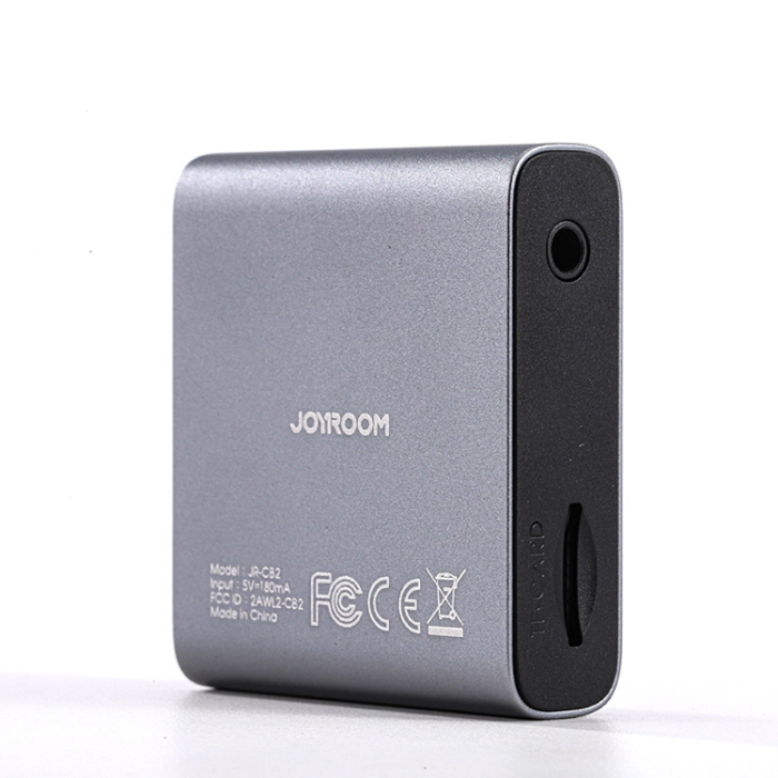 Joyroom - Joyroom JR-CB2 Bluetooth AUX-Sändare För Bil, TV - Grå