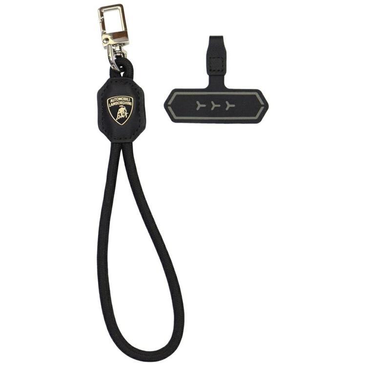 Lamborghini Universal Mobilrem Lanyard Urus D1 Handrem - Svart