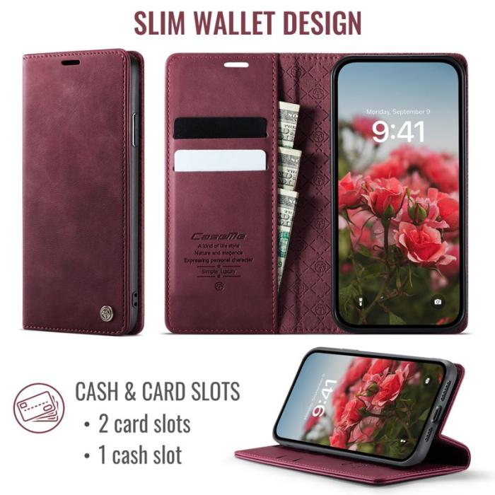 Caseme - CASEME 033 Mobilskal för iPhone XS Max 6.5 tum RFID Röd