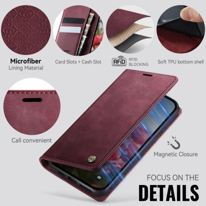 Caseme - CASEME 033 Mobilskal för iPhone XS Max 6.5 tum RFID Röd