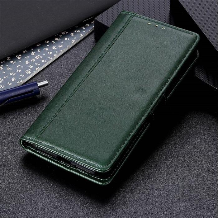 KHAZNEH - KHAZNEH Galaxy S23 Plus Plånboksfodral Stand Flip PU Läder - Grön