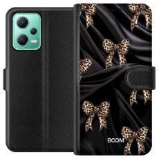 iSecrets - Pl&aring;nboksfodral till Xiaomi Redmi Note 12 med Leopard Bow