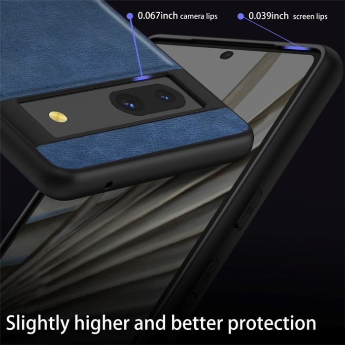 A-One Brand - Google Pixel 7A Mobilskal PU-Läder Coated - Svart