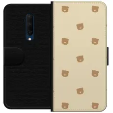 Gustaf - Pl&aring;nboksfodral till OnePlus 7T Pro med Bj&ouml;rnm&ouml;nster