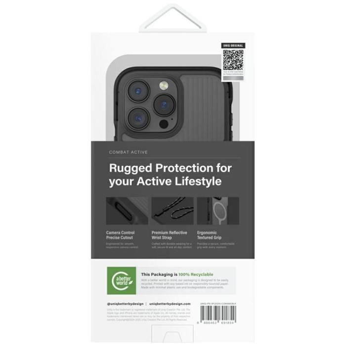 UNIQ - UNIQ iPhone 16 Pro Mobilskal MagSafe Combat Active - Svart