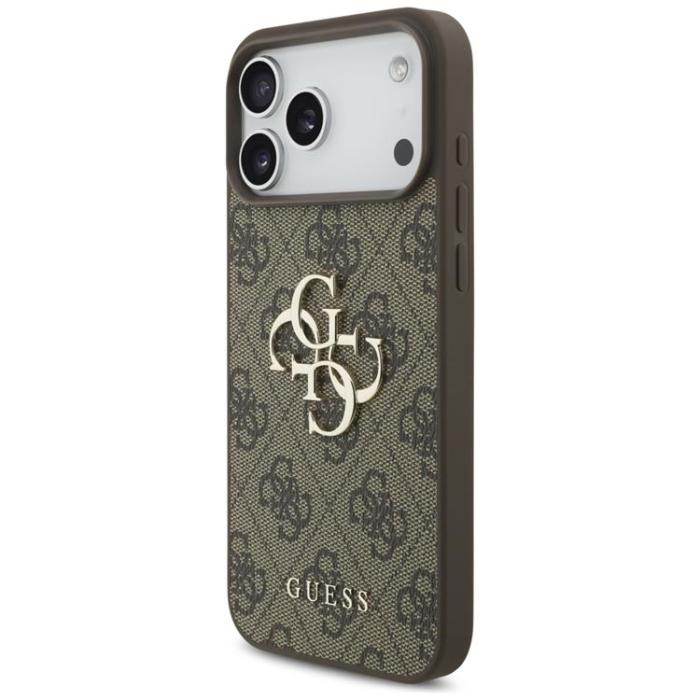 Guess - Guess iPhone 17 Pro Max Mobilskal 4G Big Logo - Brun