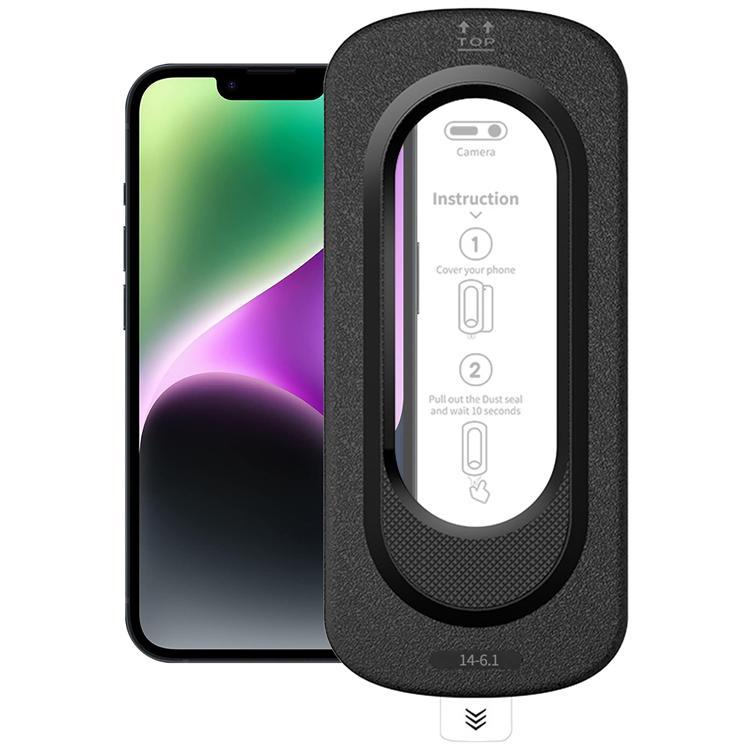 Härdat glas Skärmskydd För Apple iPhone 14 med Installationsverktyg | 5468 | AlltMobil