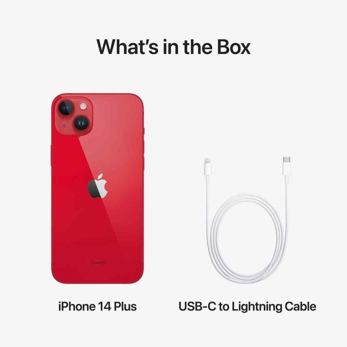 Apple - Apple iPhone 14 Plus - 6GB - 128GB - Röd