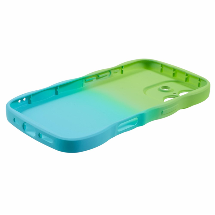 A-One Brand - iPhone 17 Mobiskal Gradient Color TPU - Grön + Babyblå