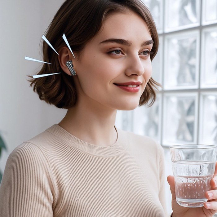 Yesido - YESIDO TWS Trådlösa Bluetooth-Hörlurar In-ear ANC + ENC TWS37 - Svart