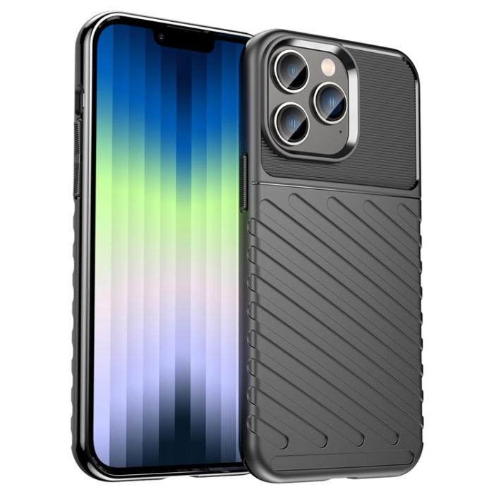 OEM - iPhone 14 Pro Skal Thunder Twill - Svart