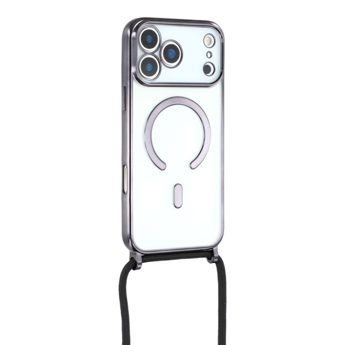 A-One Brand - iPhone 17 Pro Max Mobilskal MagSafe Electroplating TPU - Svart