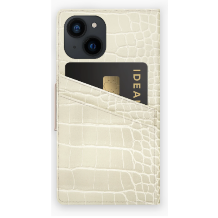 UTGATT1 - Ideal of Sweden iPhone 13 Plånboksfodral Atelier - Cream Beige