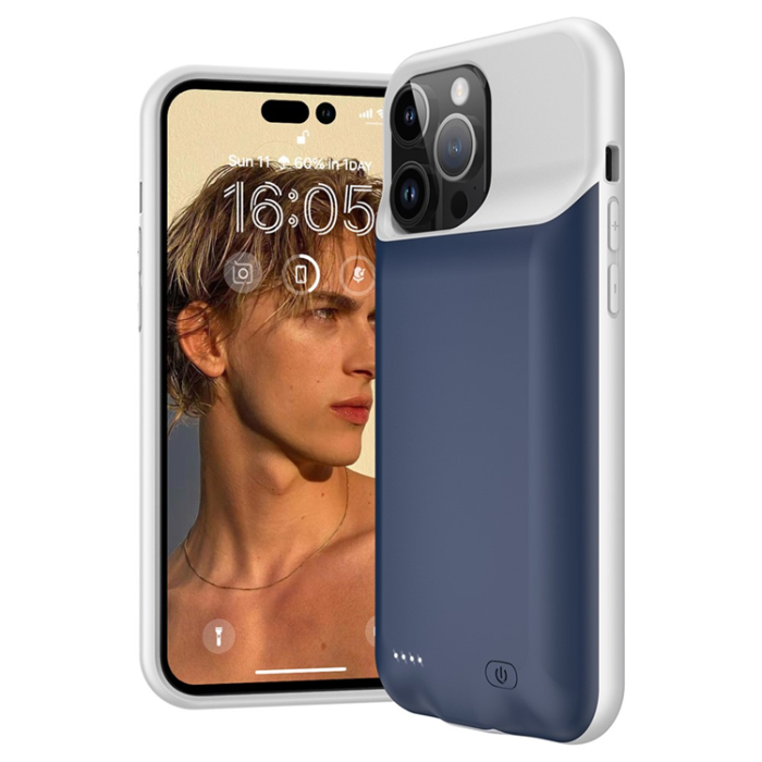 A-One Brand - iPhone 15 Pro Batteriskal 7000mAh - Svart