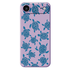 A-One Brand - iPhone Air Mobilskal Turtle Pattern Straight Edge - Lila