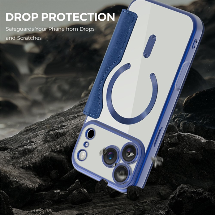 A-One Brand - iPhone 17 Pro Max Plånboksfodral MagSafe RFID - Sapphire