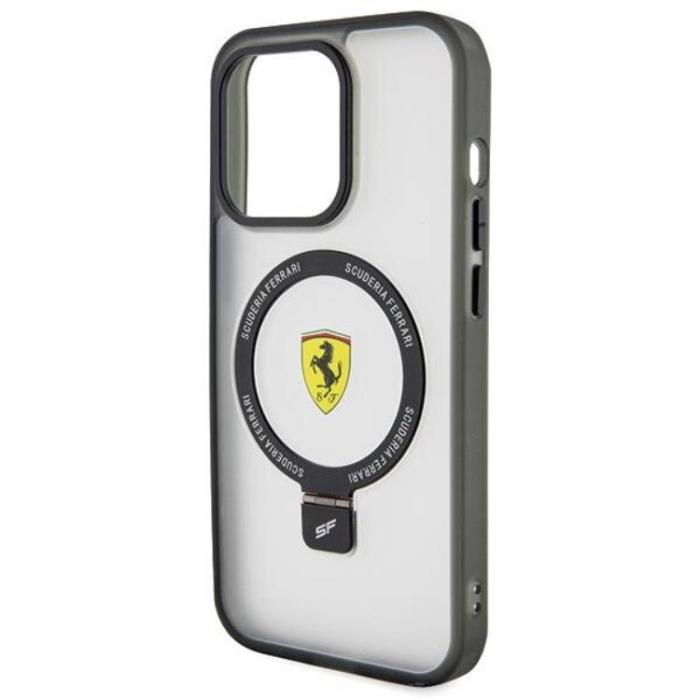 Ferrari - Ferrari iPhone 15 Pro Mobilskal Magsafe Ring Stand 2023 - Clear