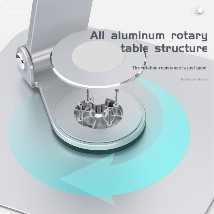 R-JUST - R-JUST BJ01-02 Laptop Riser Ställning Aluminium Alloy Grå