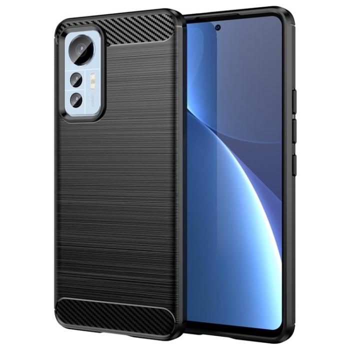 A-One Brand - Carbon Fiber Skal Xiaomi 12 Pro - Svart