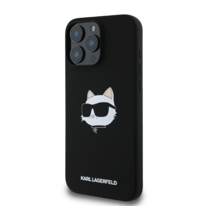 KARL LAGERFELD - KARL LAGERFELD iPhone 16 Pro Max Mobilskal Magsafe Choupette Head