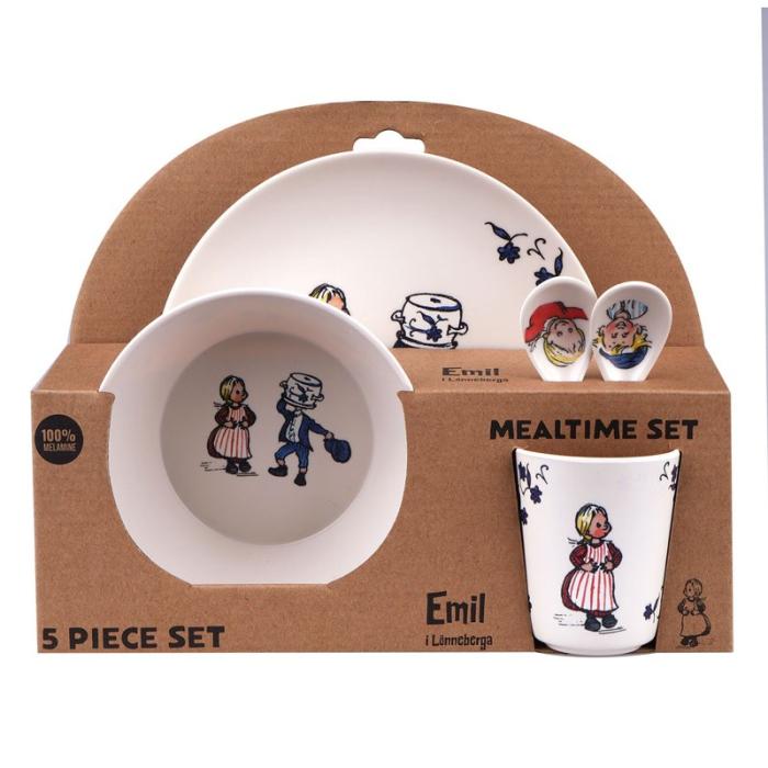 ASTRID - ASTRID 100% Melamine 5 Pcs Package (Plate, Bowl, Tumbler, 2 Spoons)