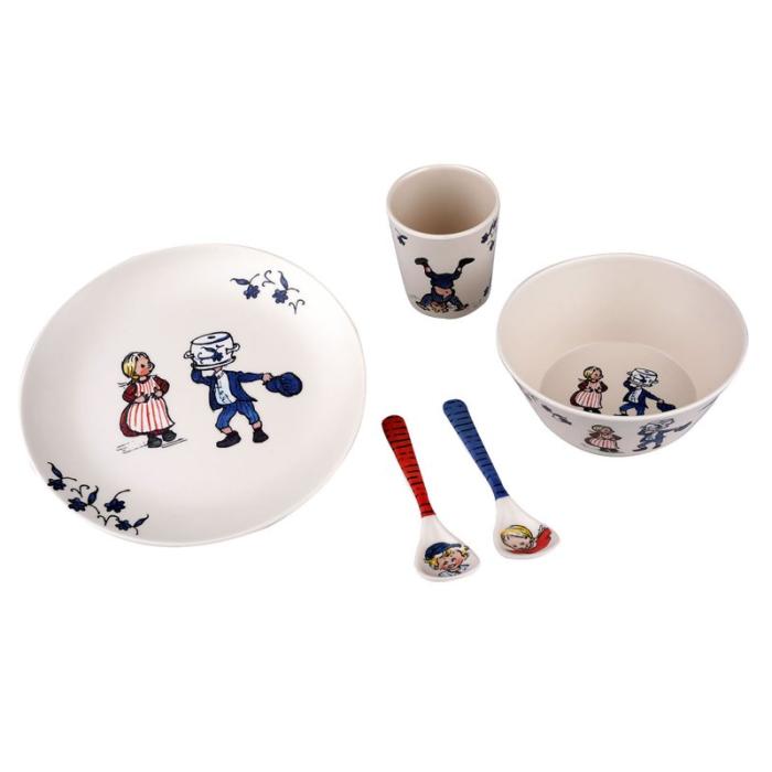 ASTRID - ASTRID 100% Melamine 5 Pcs Package (Plate, Bowl, Tumbler, 2 Spoons)
