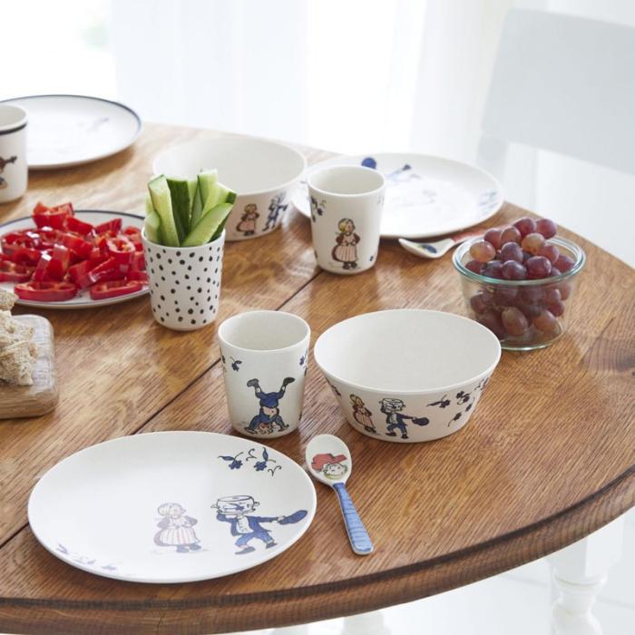 ASTRID - ASTRID 100% Melamine 5 Pcs Package (Plate, Bowl, Tumbler, 2 Spoons)