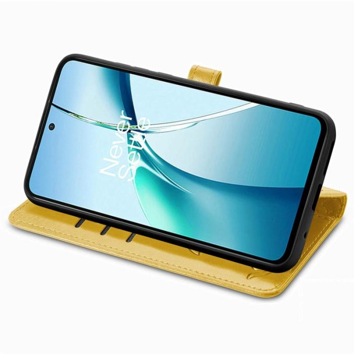 OEM - Plånboksfodral för Samsung Galaxy S26 Plus Konstläder - Gul