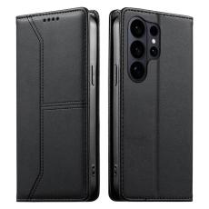 OEM - Pl&aring;nboksfodral f&ouml;r Samsung Galaxy S26 Ultra St&auml;llfunktion Konstl&auml;der - Svart