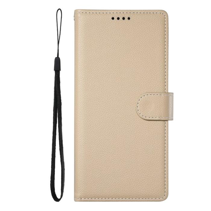 OEM - Plånboksfodral för Samsung Galaxy S26 Magnetiskt Konstläder - Aprikos