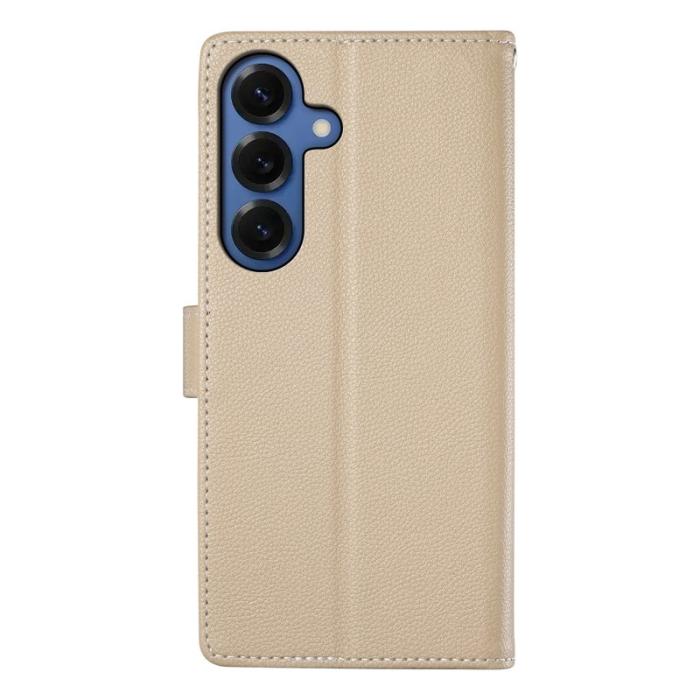 OEM - Plånboksfodral för Samsung Galaxy S26 Magnetiskt Konstläder - Aprikos