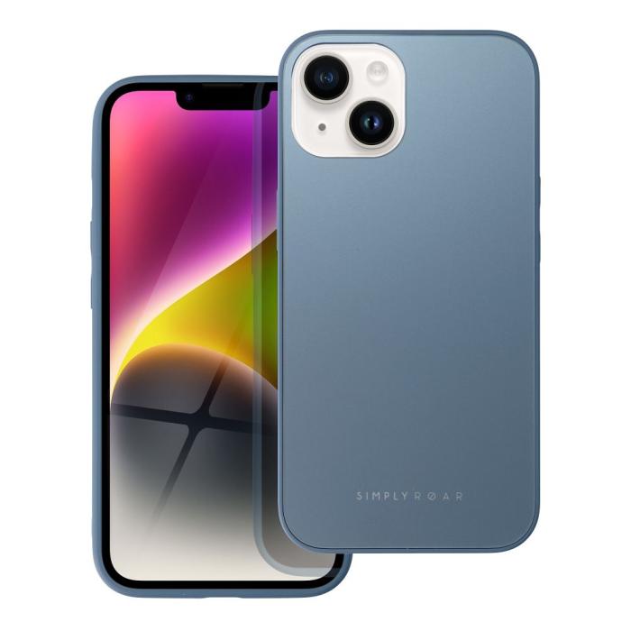 Roar - Roar Matte Glass Skal för iPhone 14 blå