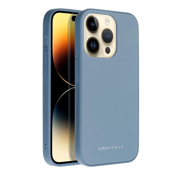 Roar - Roar Matte Glass Skal för iPhone 14 blå