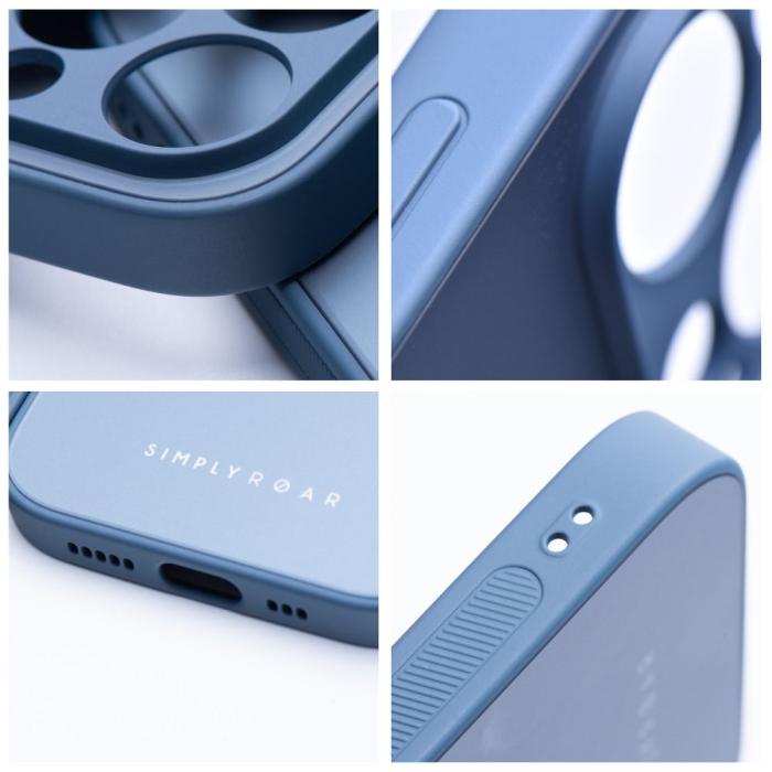 Roar - Roar Matte Glass Skal för iPhone 14 blå