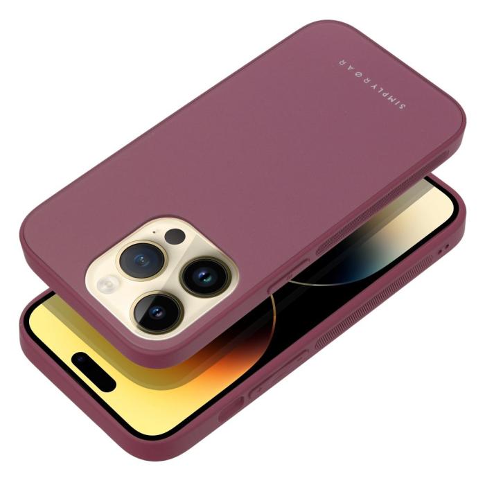 Roar - Roar Matte Glass Skal för iPhone 14 claret