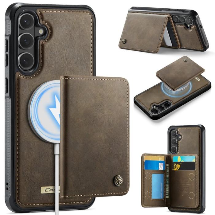 Caseme - CaseMe Mobilskal för Samsung Galaxy S26 Magnetiskt Konstläder PC + TPU - Kaffe