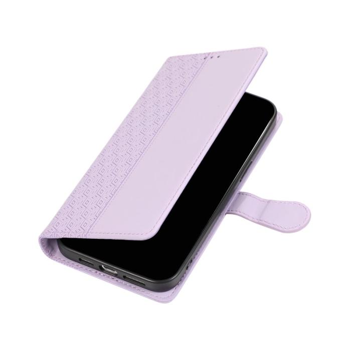 OEM - Mobilskal för Samsung Galaxy S26 Ultra Konstläder med handledsrem - Lila