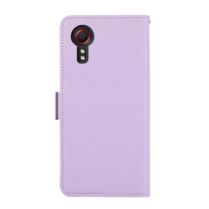 ABEEL - ABEEL Mobilskal till Samsung Galaxy Xcover7 RFID-Skydd Drop-Skydd Lila