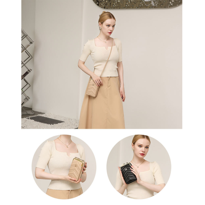 BOISEEN - BOISEEN Axel Crossbody Väska Snake Texture - Beige