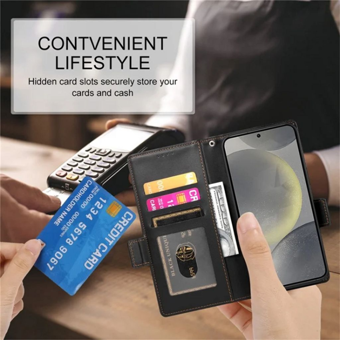 OEM - Galaxy S25 Plånboksfodral - Svart