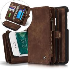 Caseme - CASEME 008 2-i-1 Pl&aring;nboksfodral i Vintage Konstl&auml;der - Brun