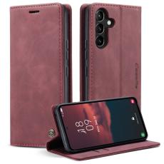 Caseme - CASEME 013 Mobilskal till Samsung Galaxy A54 5G KonstL&auml;der Vinr&ouml;d