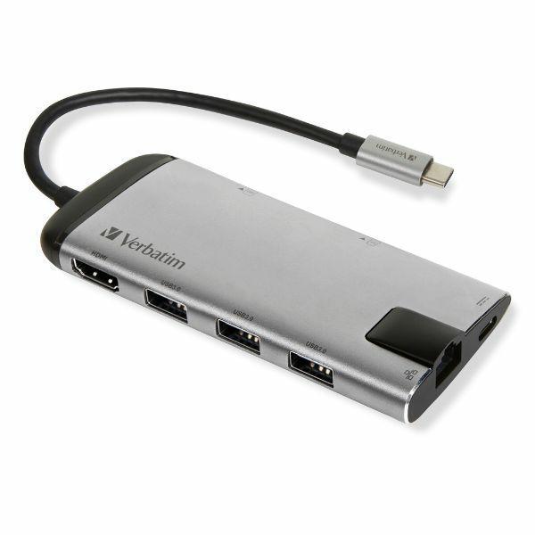 Verbatim 7in1 HUBB USB-C Multiport Adapter med Ethernet microSD 49142 | 311 | AlltMobil