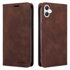 BETOPNICE - BETOPNICE 003 Samsung Galaxy A06 4G Pl&aring;nboksfodral Konstl&auml;der - Brun