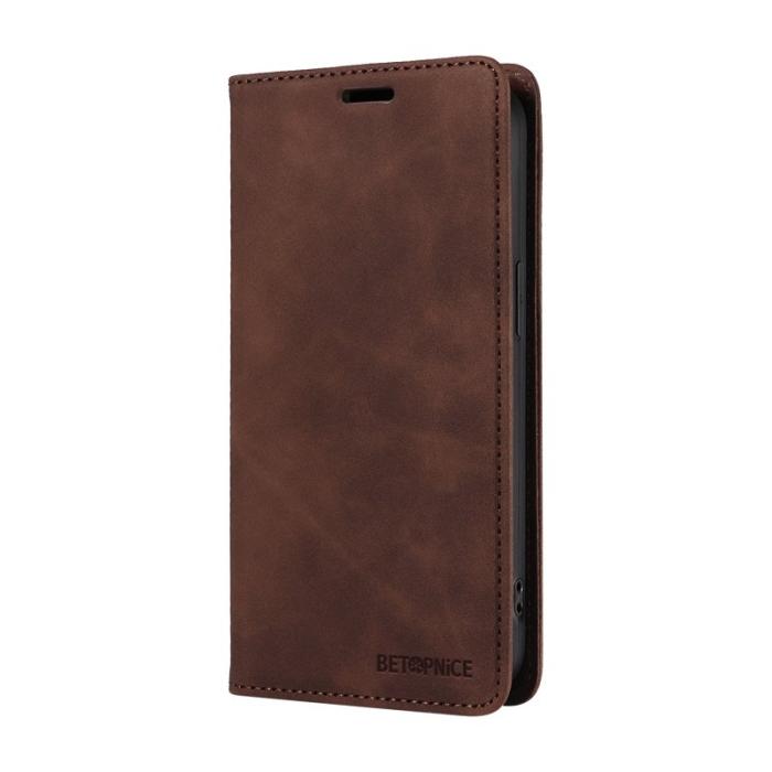 BETOPNICE - BETOPNICE 003 Samsung Galaxy A06 4G Plånboksfodral Konstläder - Brun