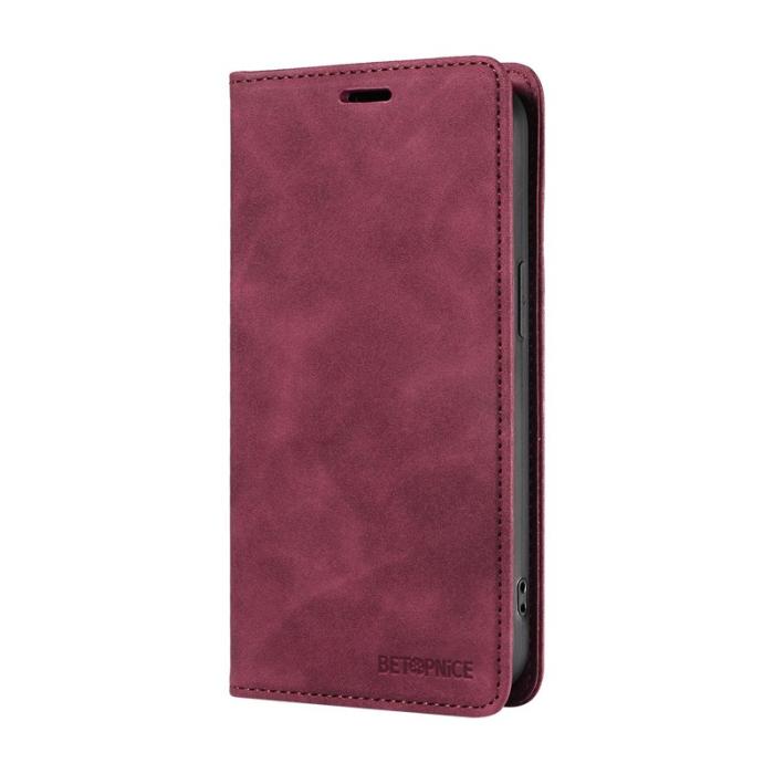 BETOPNICE - BETOPNICE 003 Samsung Galaxy A06 4G Plånboksfodral Konstläder - Röd
