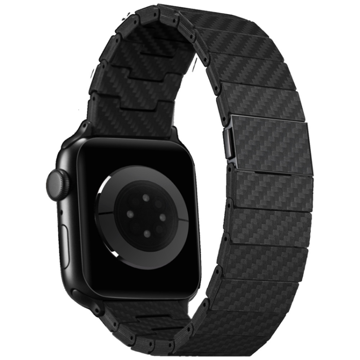 PITAKA - Pitaka Apple Watch (40/44/45/46/49) Armband Carbon Fiber - Svart
