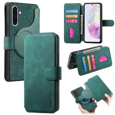 CASENEO - CASENEO Samsung Galaxy A36 5G Pl&aring;nboksfodral Konstl&auml;der - Gr&ouml;n