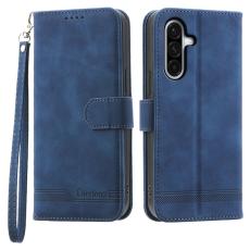 DIERFENG - DIERFENG DF-03 Samsung Galaxy A56 5G Pl&aring;nboksfodral Konstl&auml;der - Bl&aring;